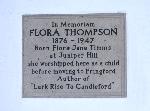 Flora Thompson memorial at Cottisford