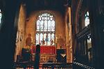 Interior view of St Mary's Fairford