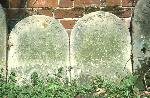 Hicks headstones in the Friend's burial ground.